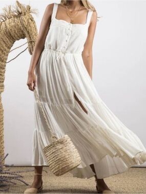 Sundress "Lucia" Tiered Maxi Dress from Revolve
